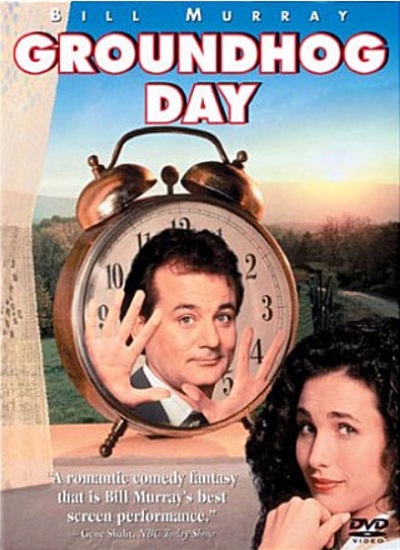 사랑의 블랙홀(Groundhog Day,1993):반복되는 하루에 갇혀 진정한 사랑과 이타적인 삶을 깨닫게 되는 로맨틱 코미디
